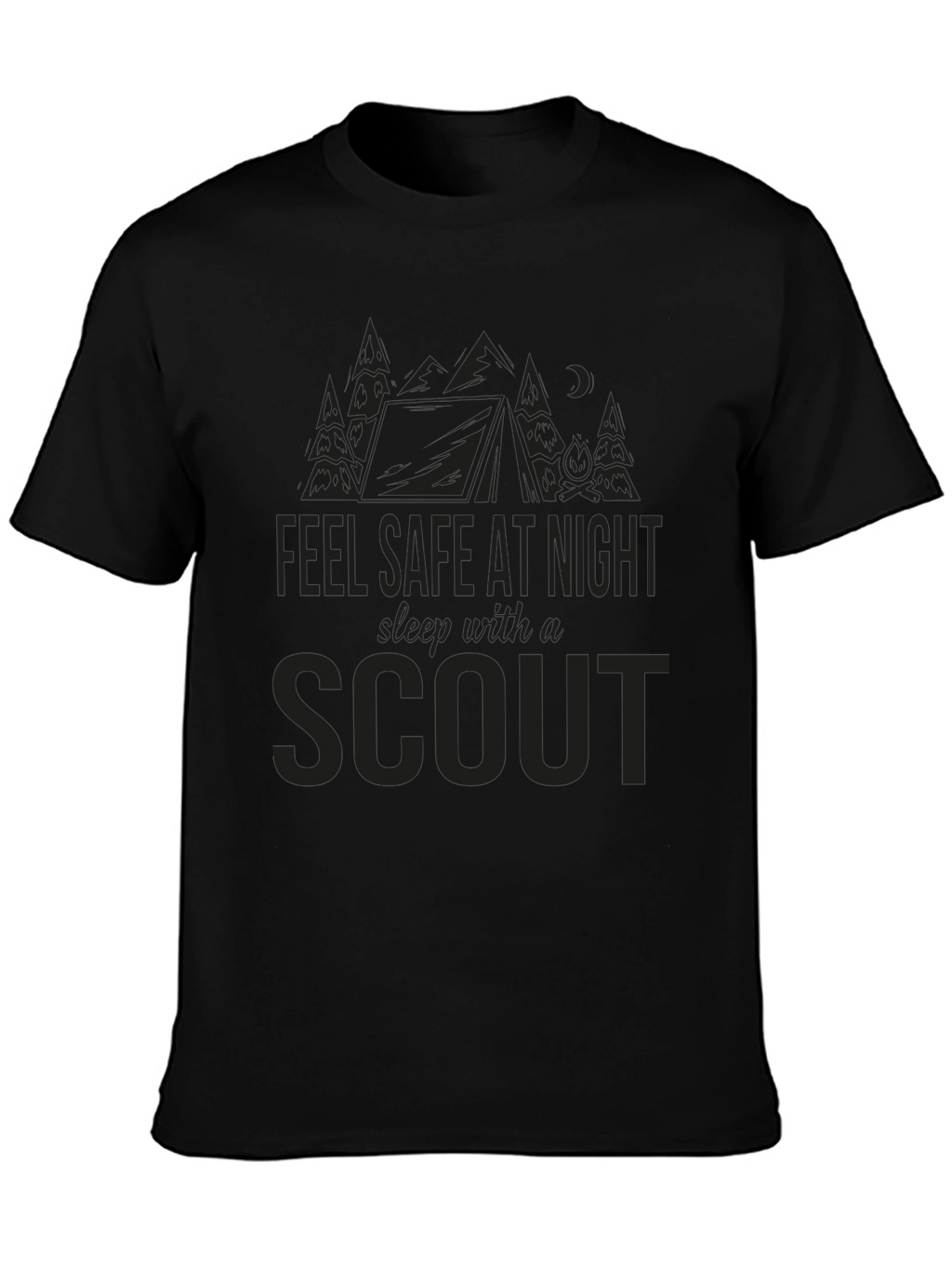 Feel Safe at Night Scout T-Shirt - Black