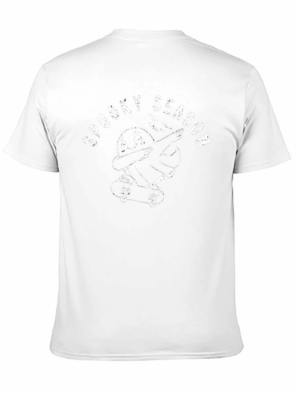 Spooky Season Ghost Skateboarder T-Shirt
