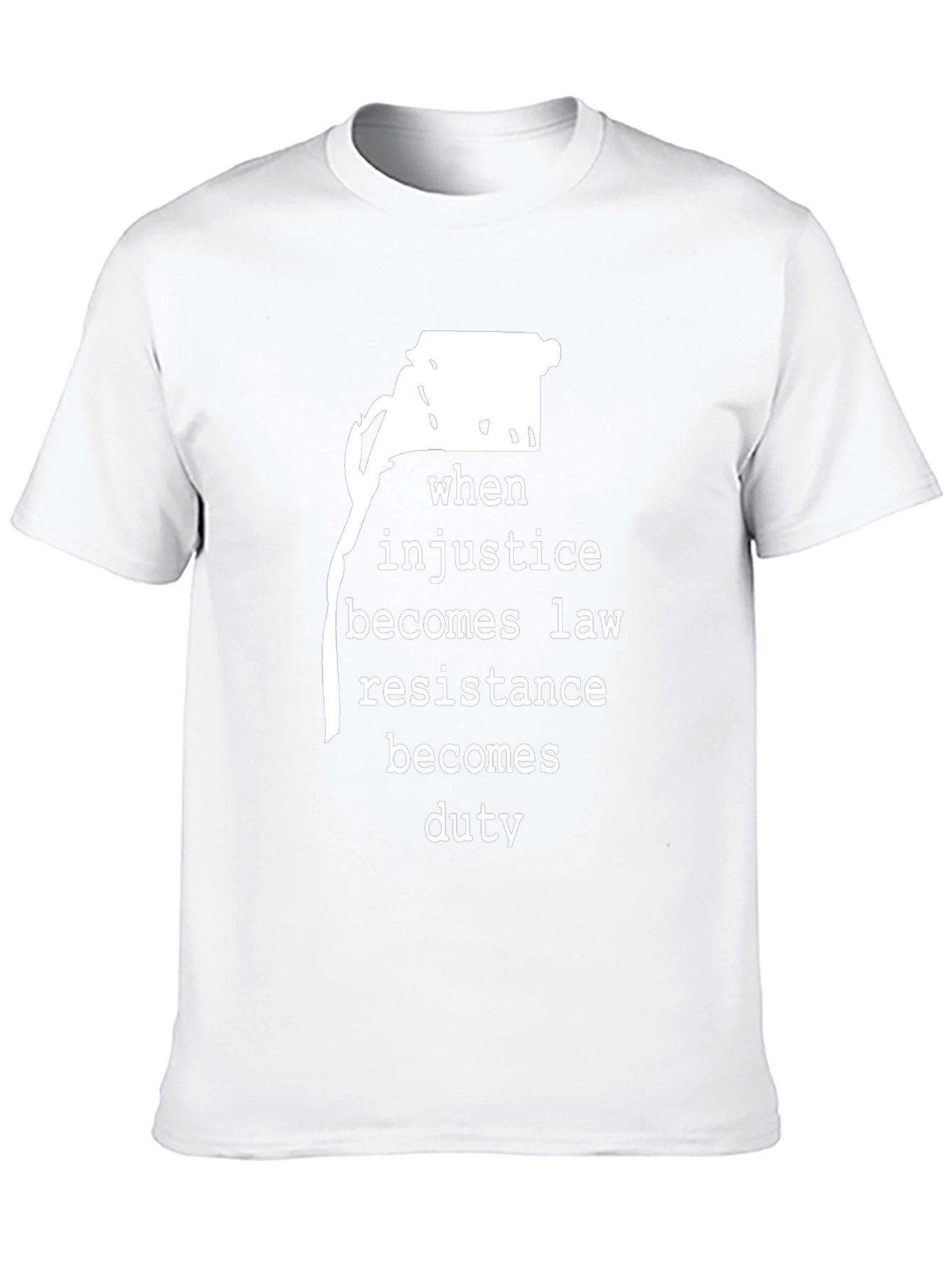 Resistance Duty Graphic Tee - Black Cotton Comfort