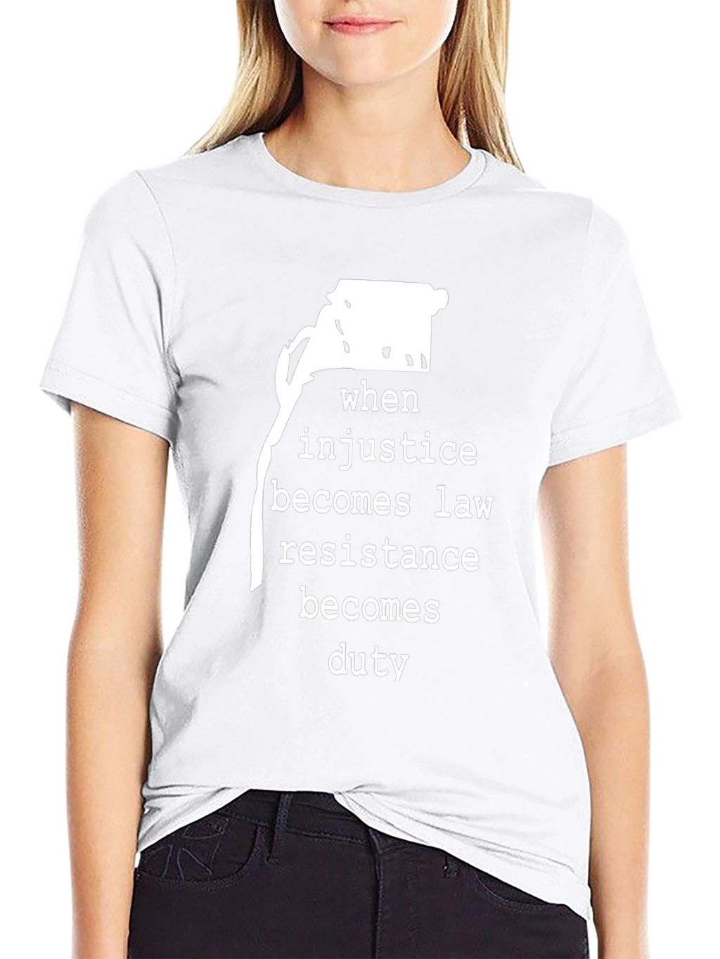 Resistance Duty Graphic Tee - Black Cotton Comfort