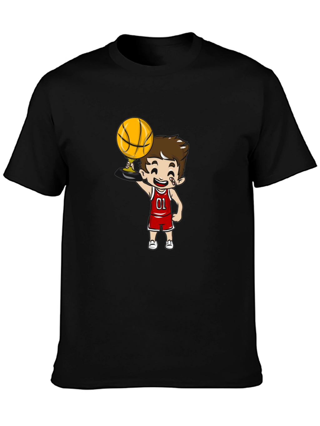 Cartoon Basketball Player Graphic Tee