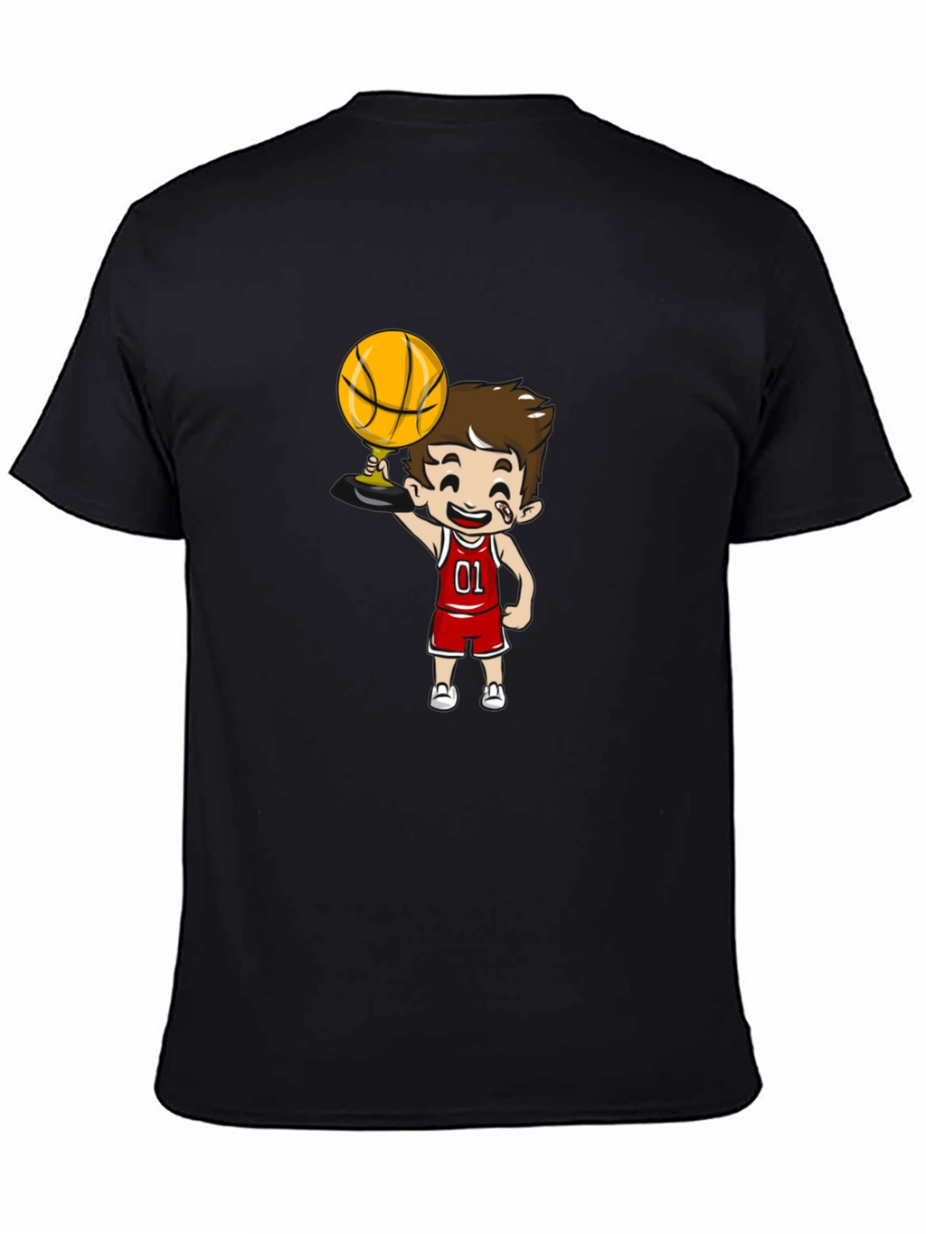 Cartoon Basketball Player Graphic Tee