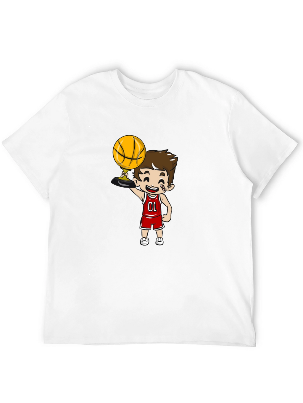 Cartoon Basketball Player Graphic Tee