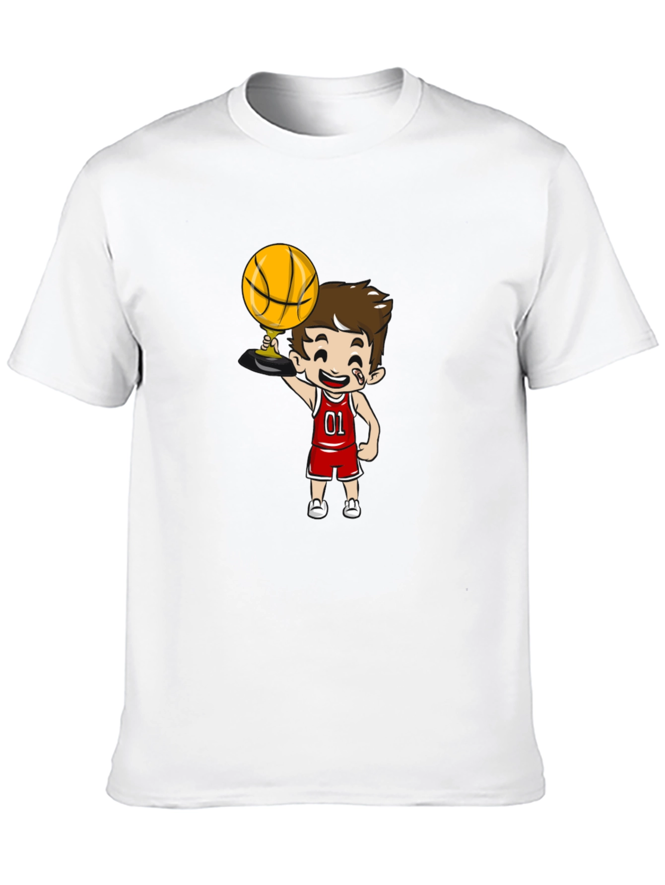 Cartoon Basketball Player Graphic Tee