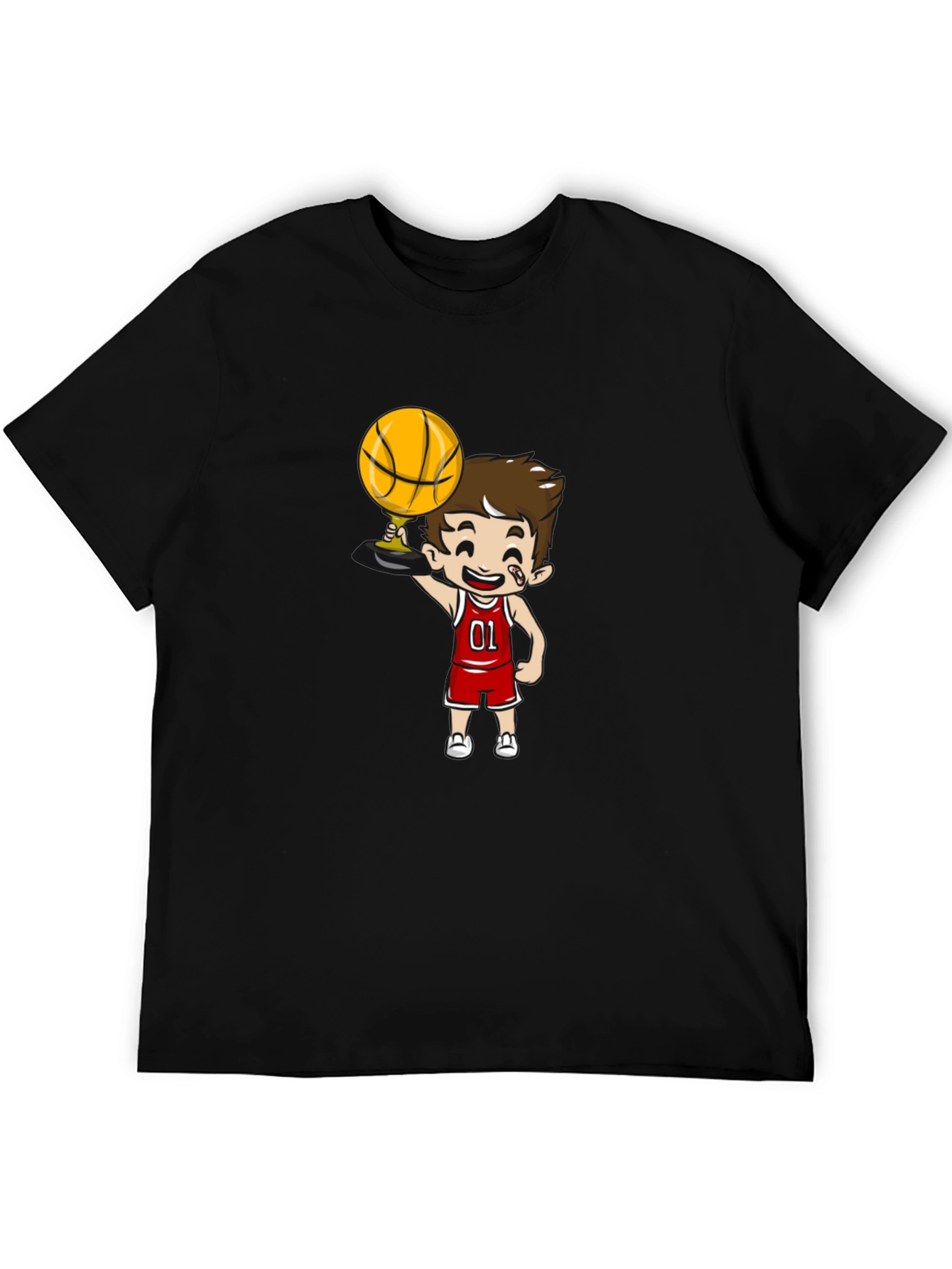 Cartoon Basketball Player Graphic Tee