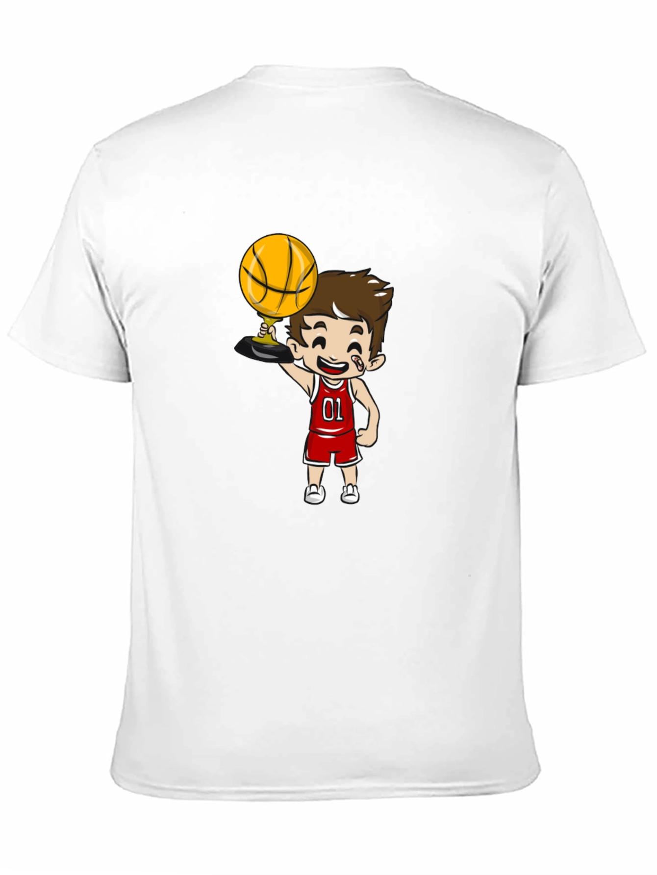 Cartoon Basketball Player Graphic Tee
