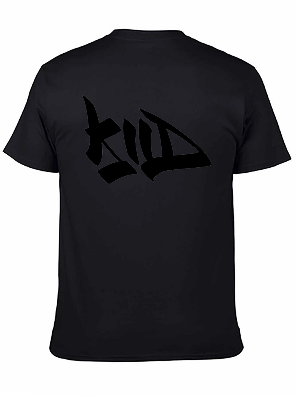 Mens Black Graphic Tee - Bold Design