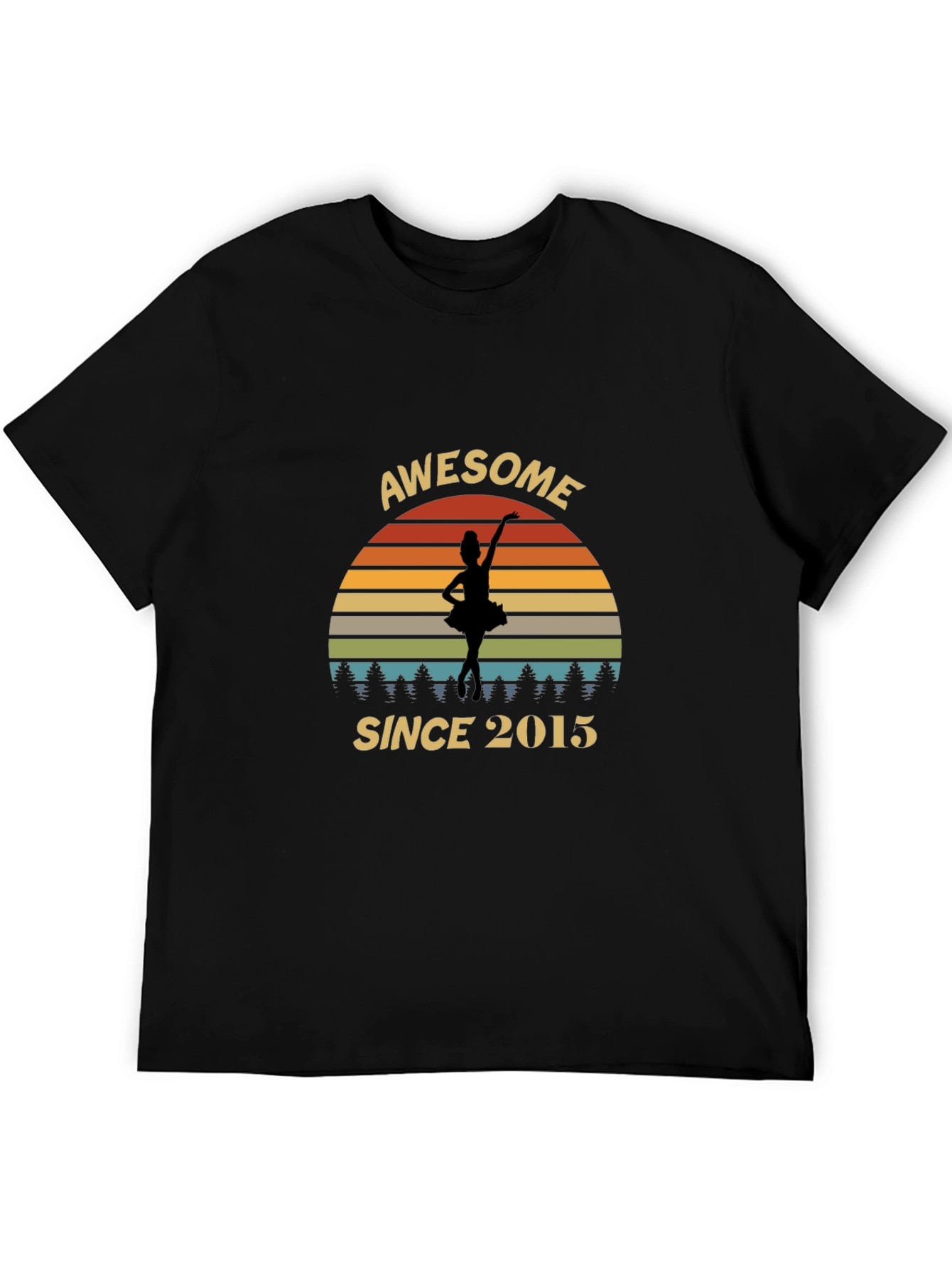 Awesome Since 2015 Dancer Graphic T-Shirt