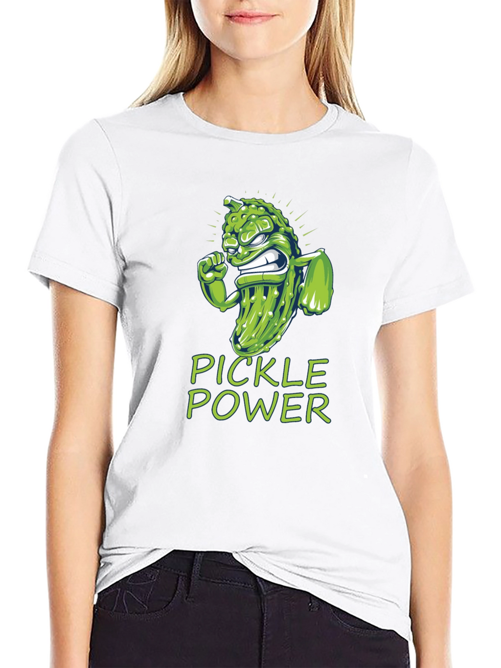 Pickle Power Graphic Tee -  Funny Foodie Shirt