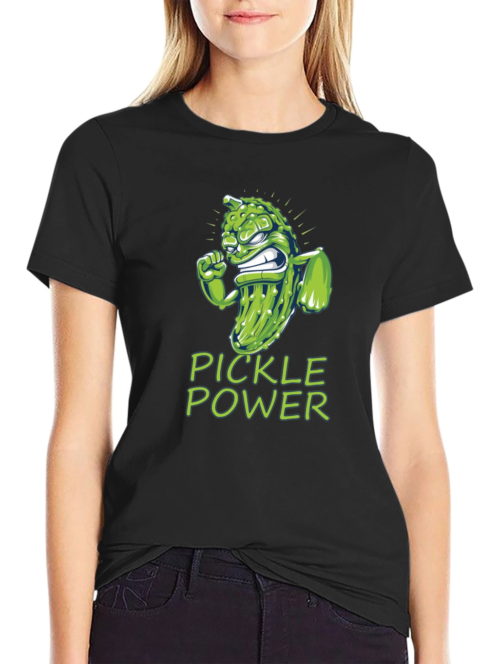 Pickle Power Graphic Tee -  Funny Foodie Shirt