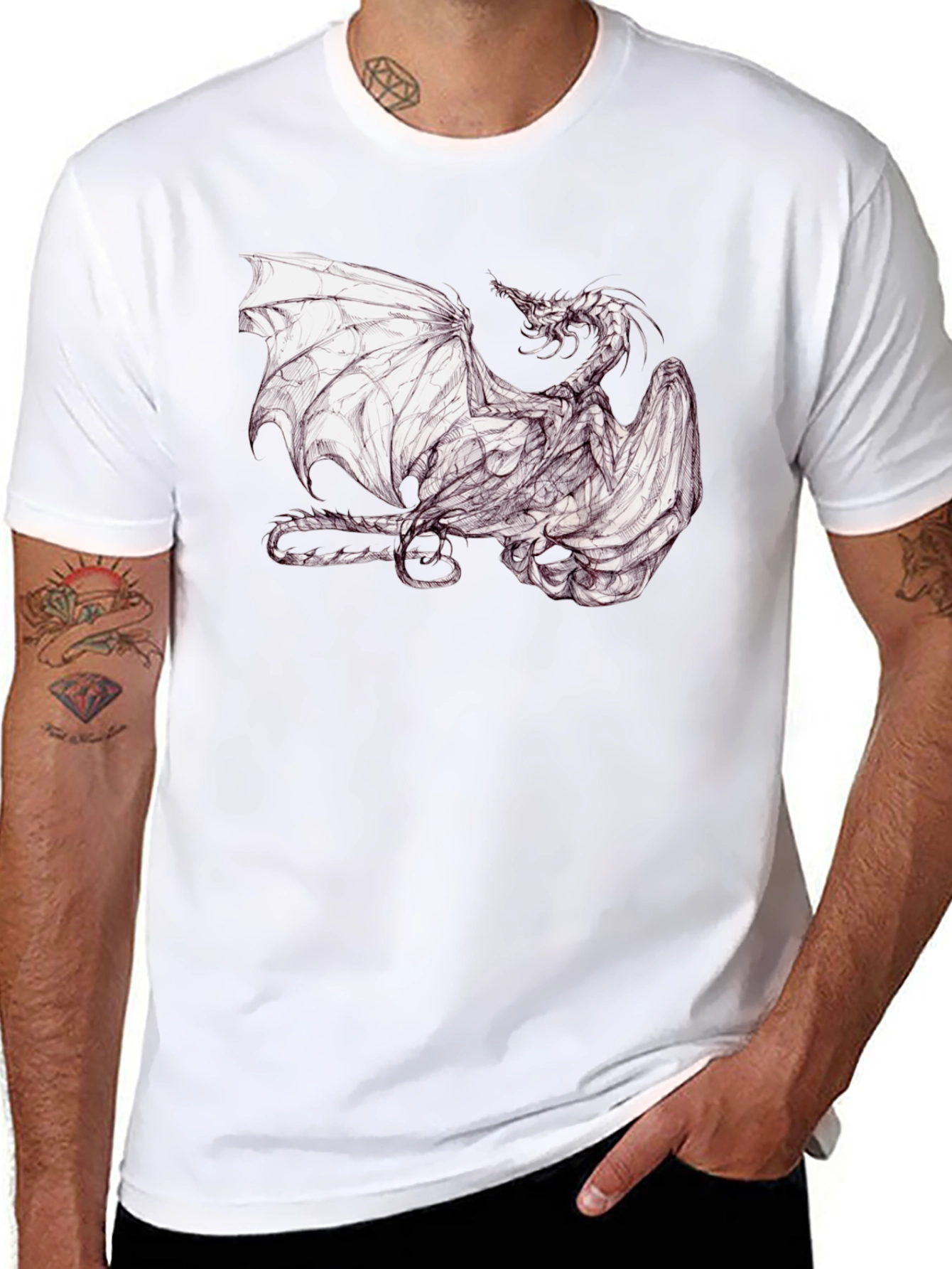 Dragon Graphic T-Shirt - Fantasy Tee