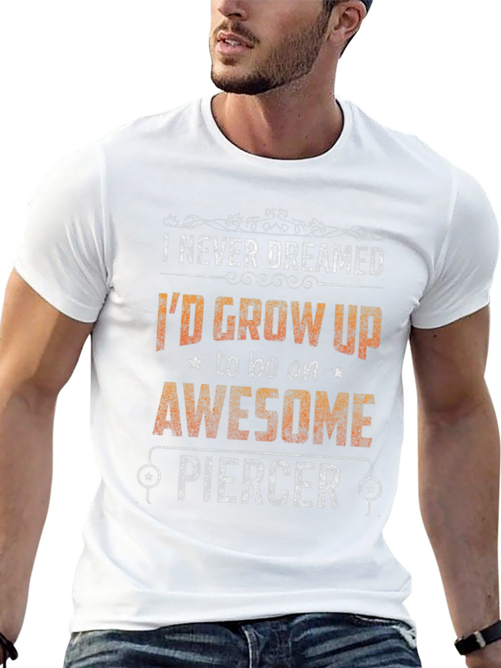 Awesome Piercer Graphic Tee - Funny Job Pride T-Shirt