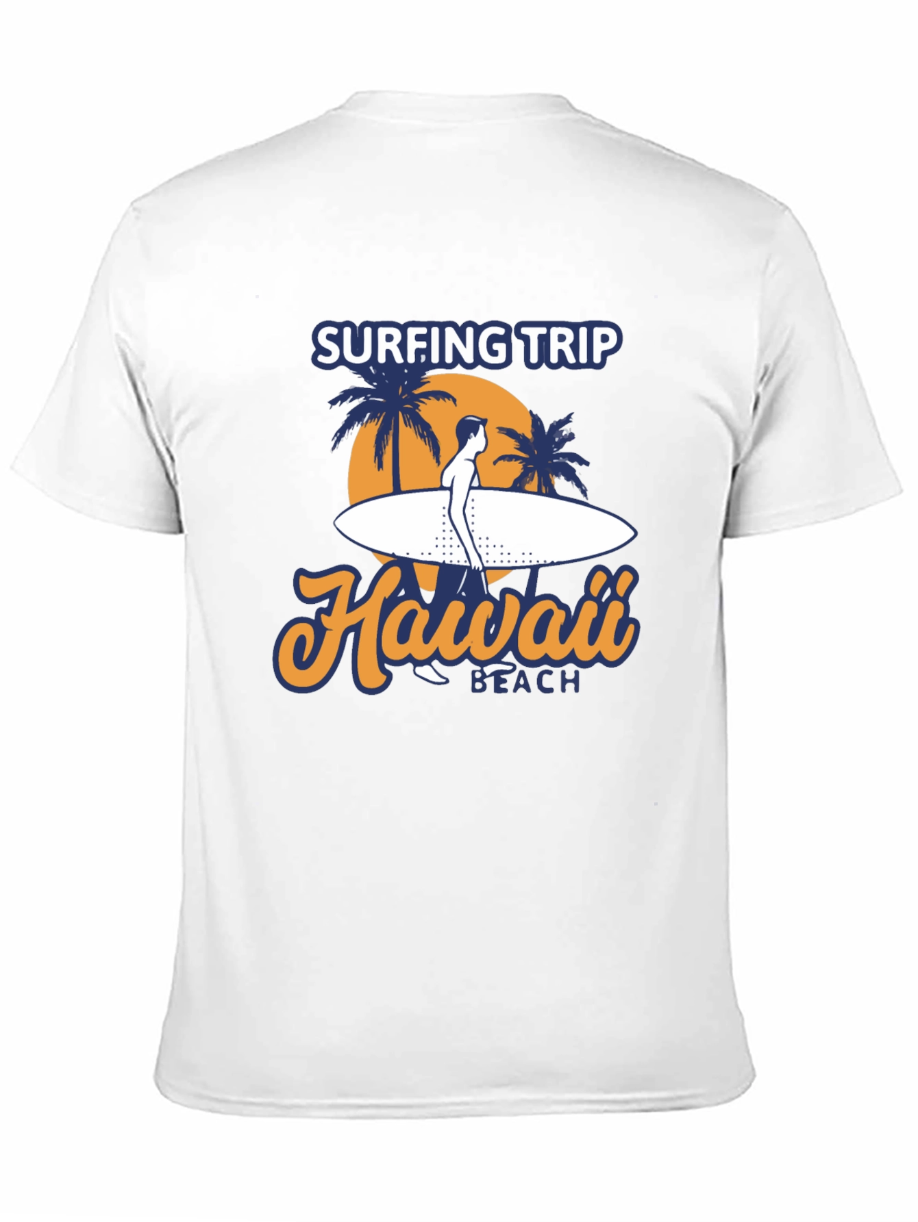 Hawaii Surfing Trip Graphic Tee - Black