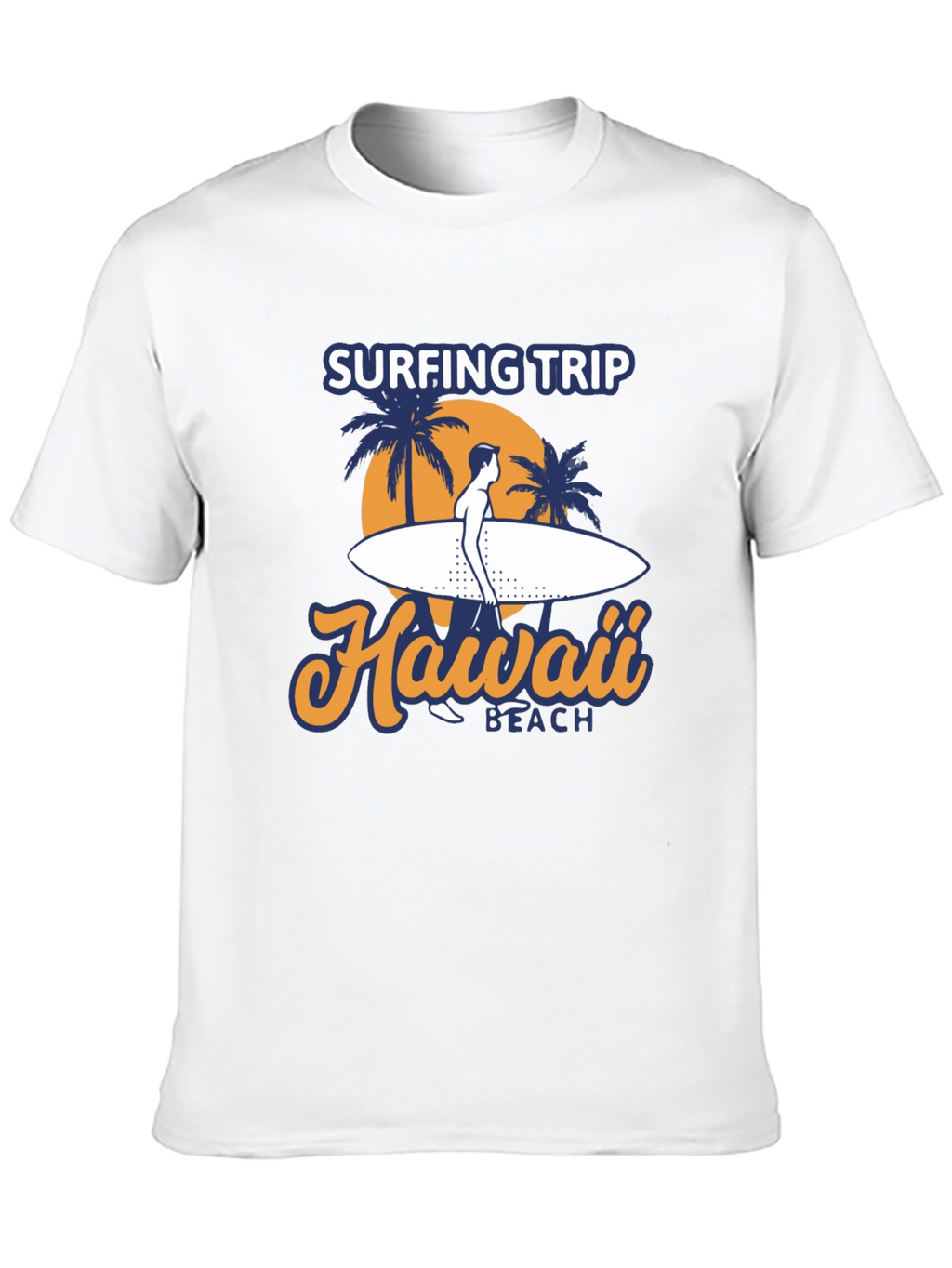 Hawaii Surfing Trip Graphic Tee - Black