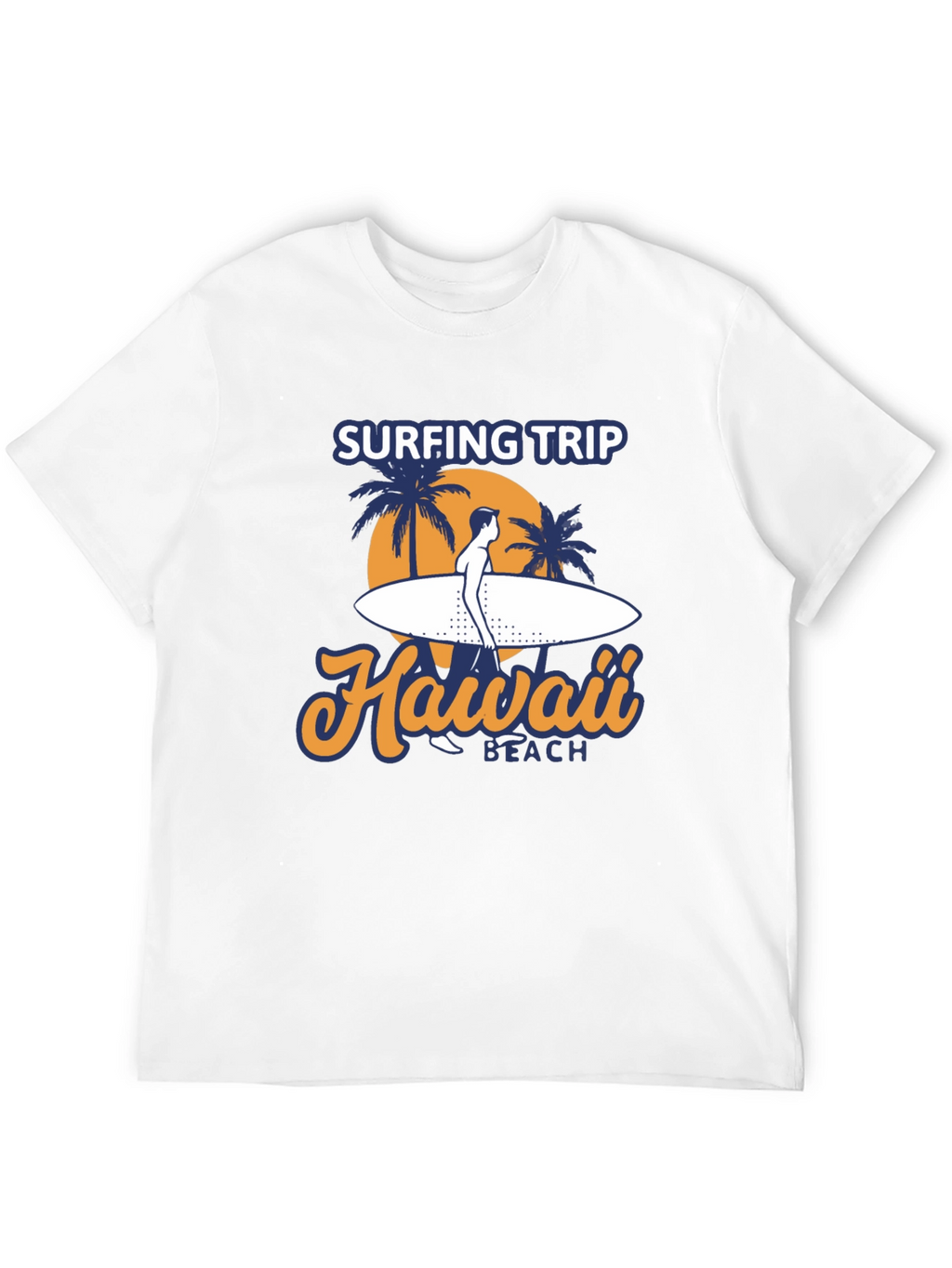 Hawaii Surfing Trip Graphic Tee - Black