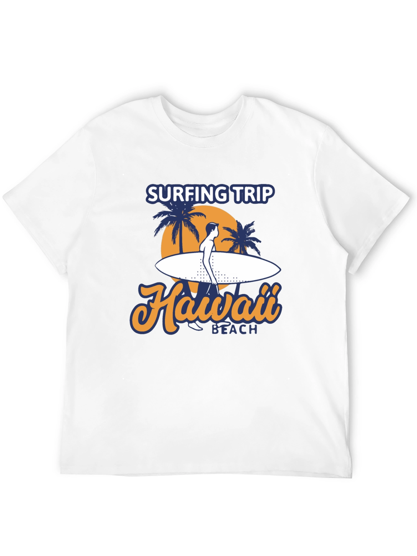 Hawaii Surfing Trip Graphic Tee - Black
