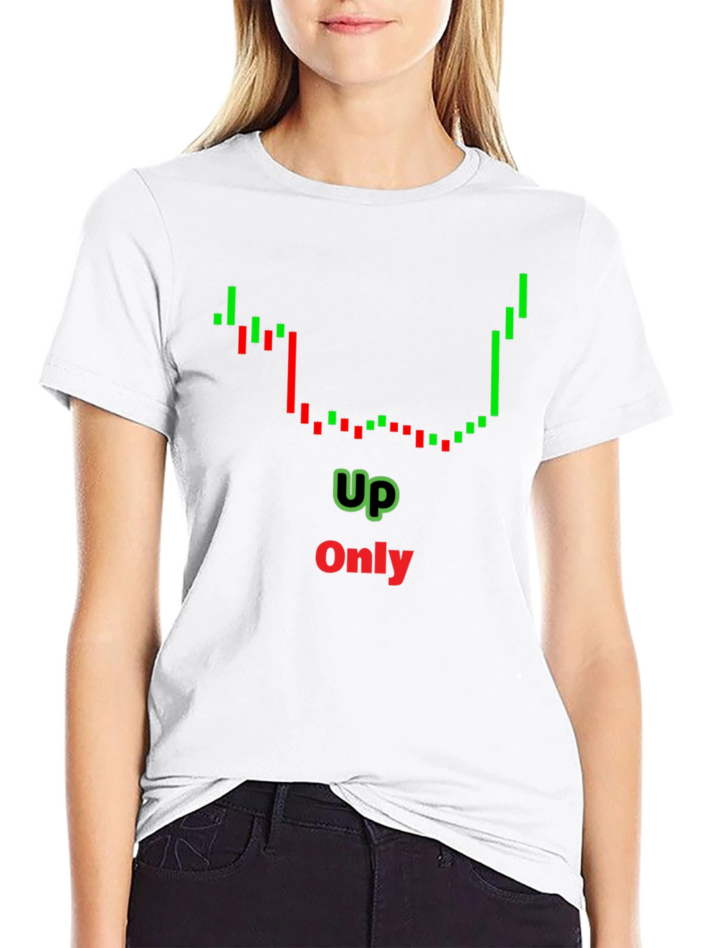 Up Only Chart T-Shirt - Crypto Trend