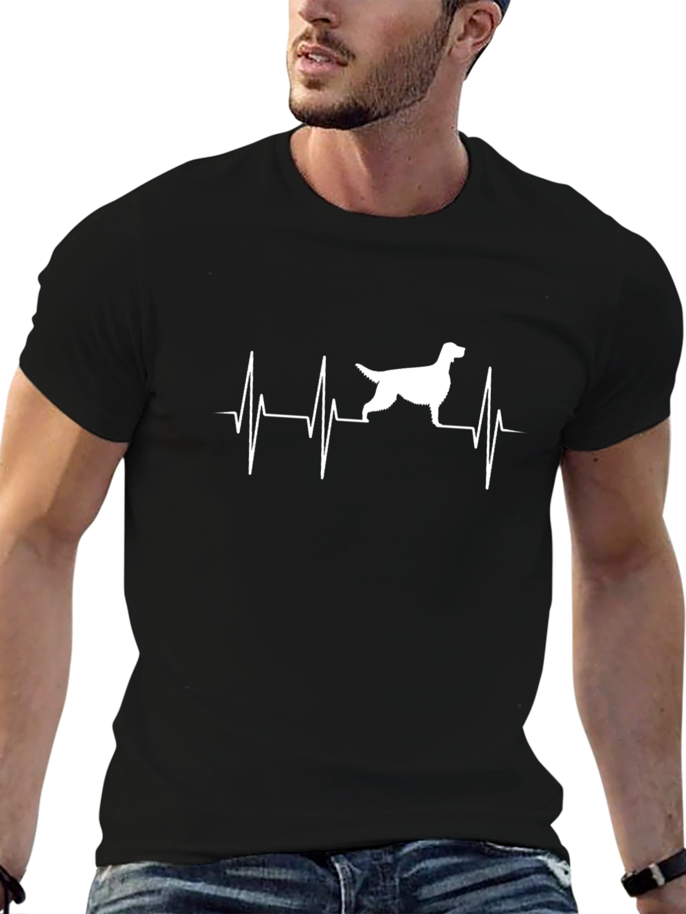 Dog Heartbeat T-Shirt - Mens Graphic Tee