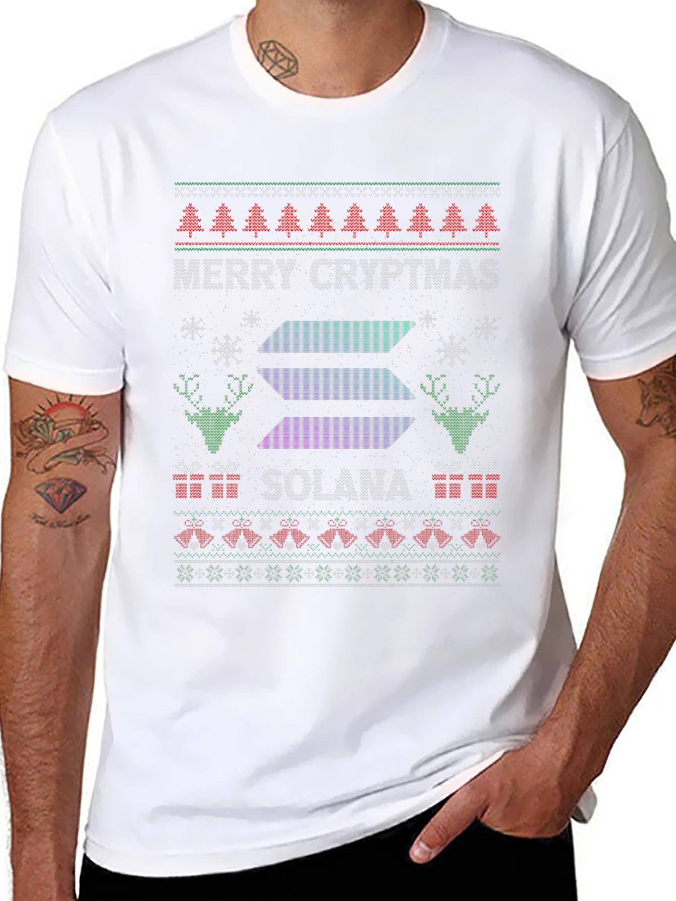 Merry Cryptmas Solana Ugly Christmas Sweater T-Shirt