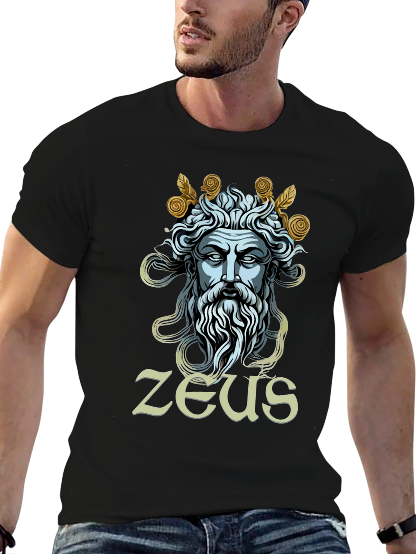 Zeus Graphic Tee - Mythical God T-Shirt