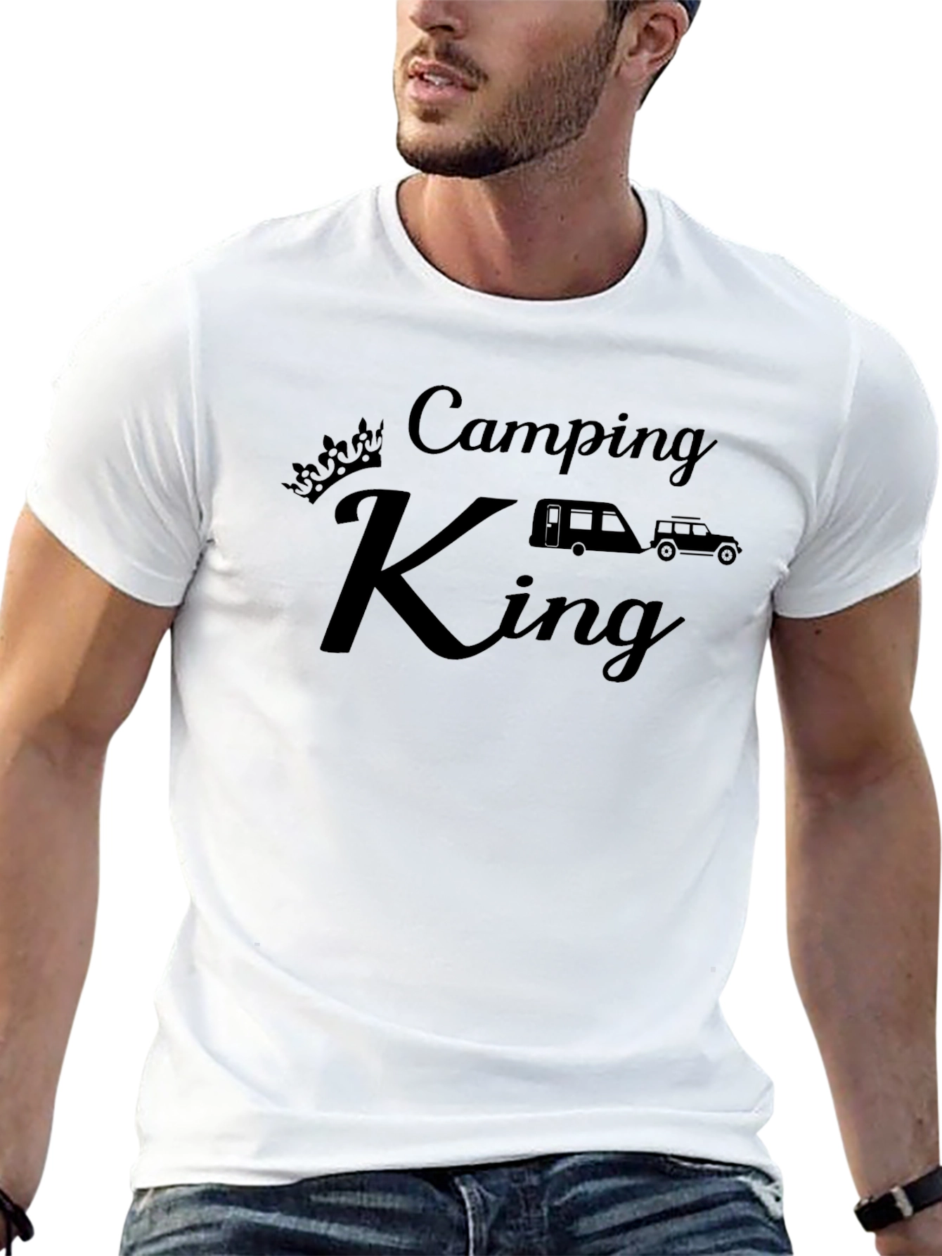 Camping King Black T-Shirt