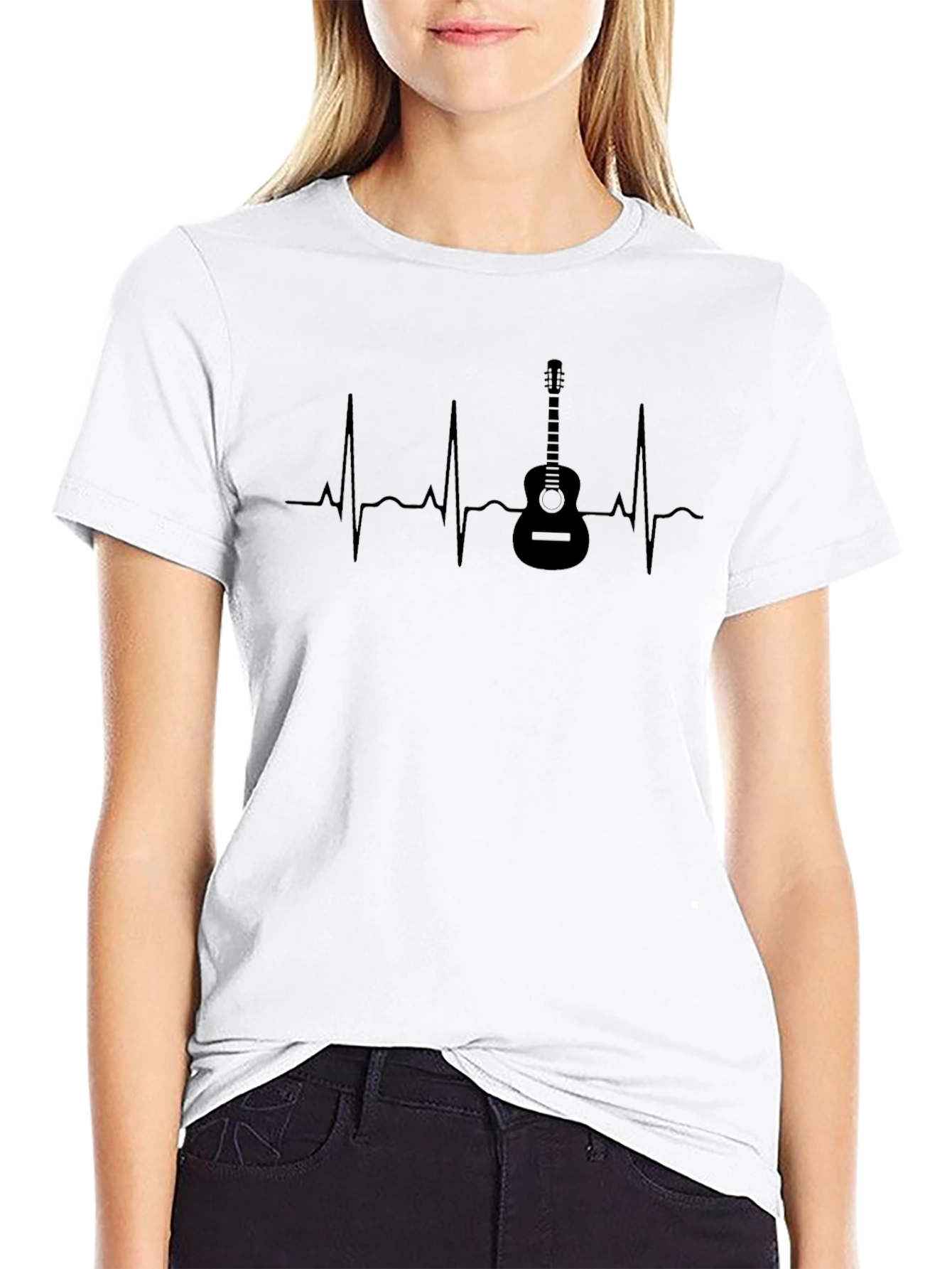 Guitar Heartbeat Graphic Tee