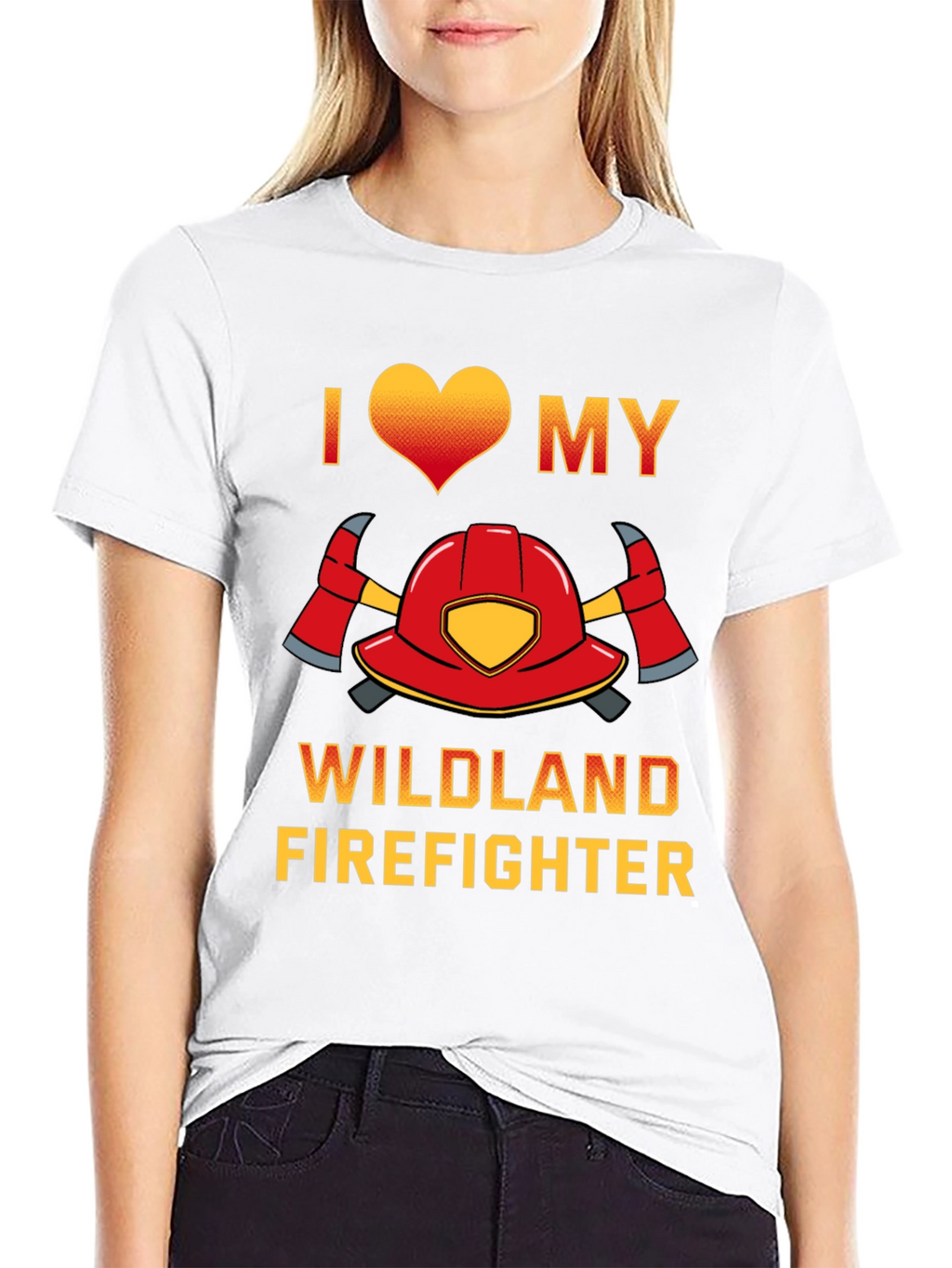 I Love My Wildland Firefighter T-Shirt