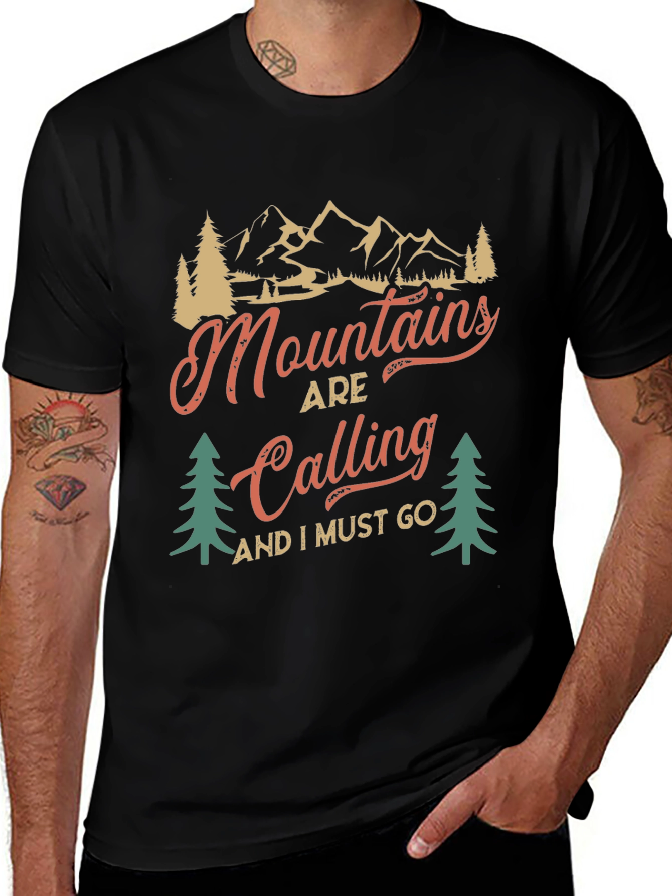 Mountains Are Calling T-Shirt - Adventure Awaits