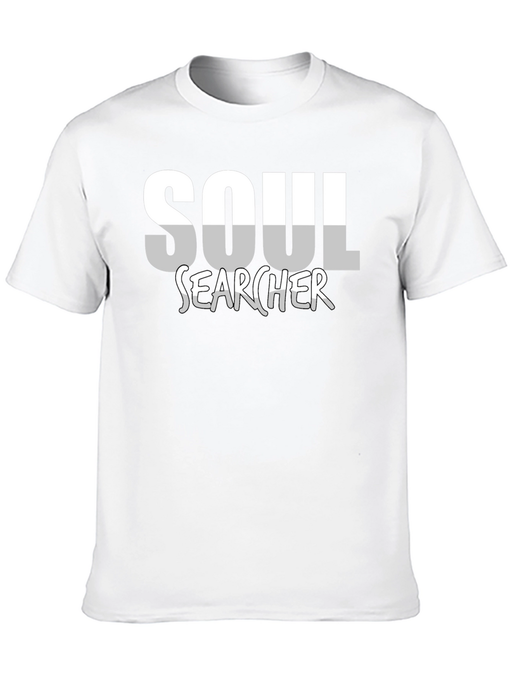 Soul Searcher Graphic Tee - Black Cotton Casual Shirt