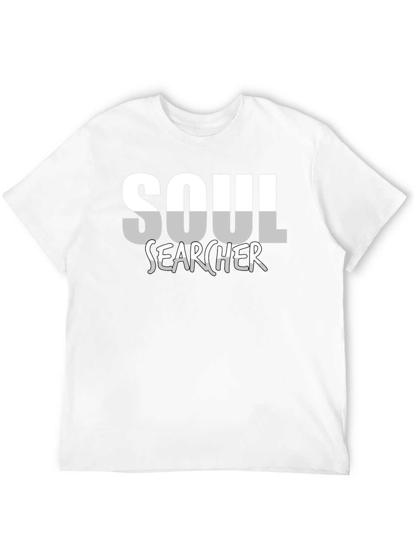 Soul Searcher Graphic Tee - Black Cotton Casual Shirt