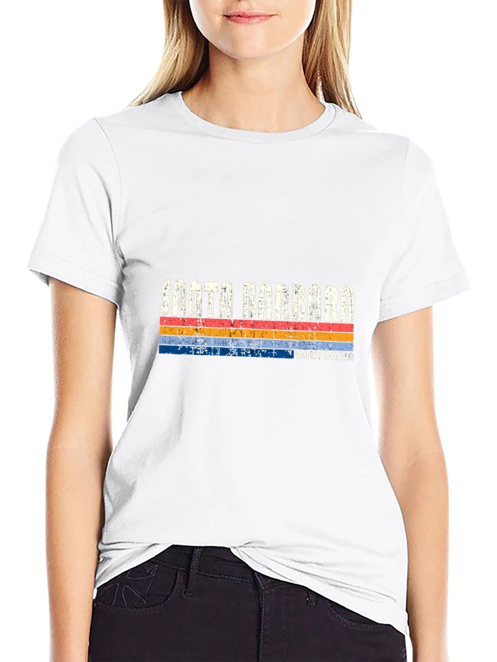 Santa Barbara California Retro Graphic T-Shirt