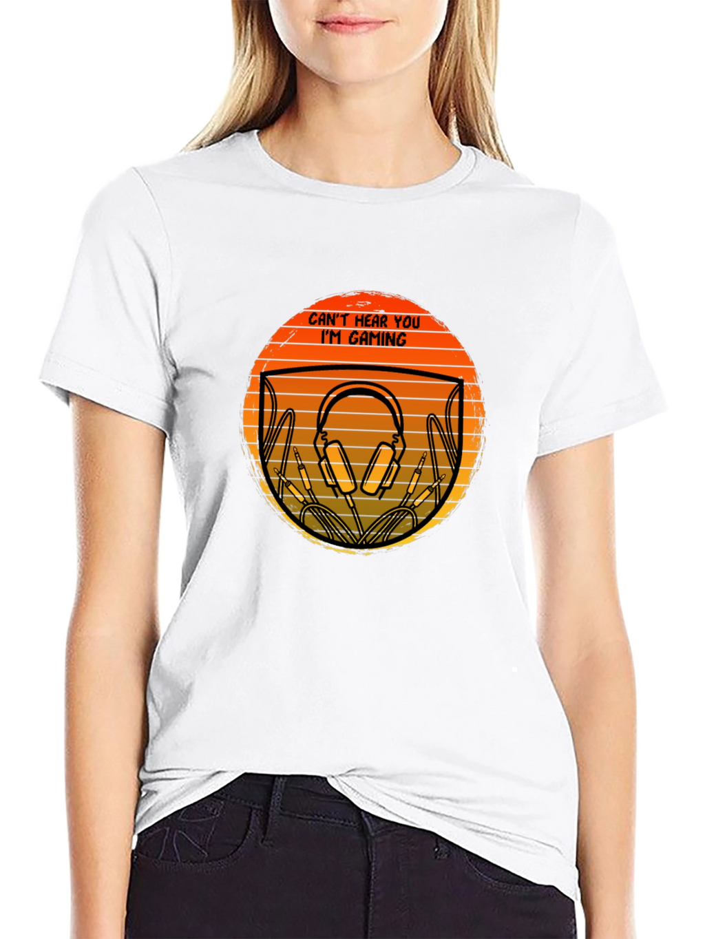 Gamer T-Shirt - Cant Hear You Im Gaming