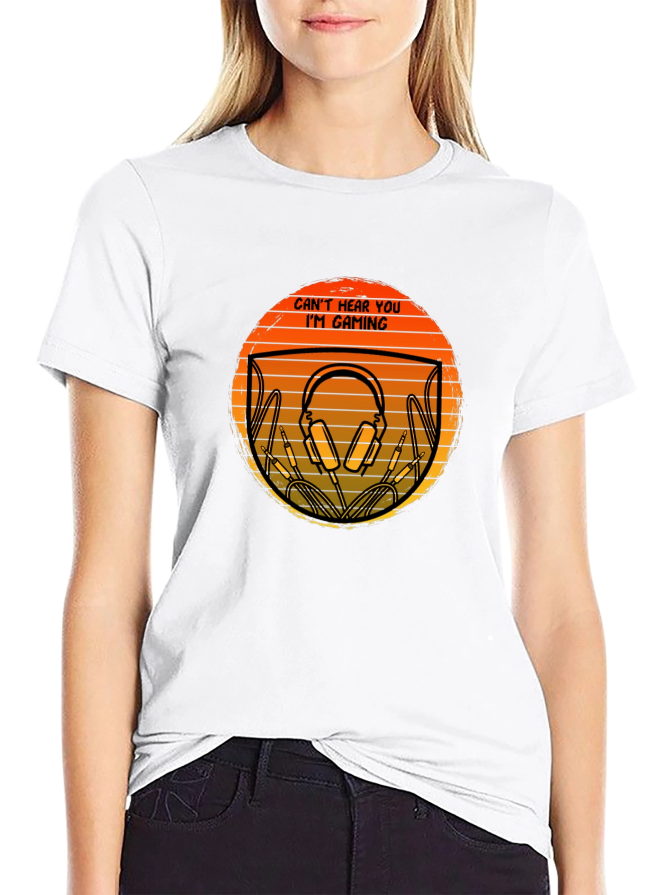 Gamer T-Shirt - Cant Hear You Im Gaming