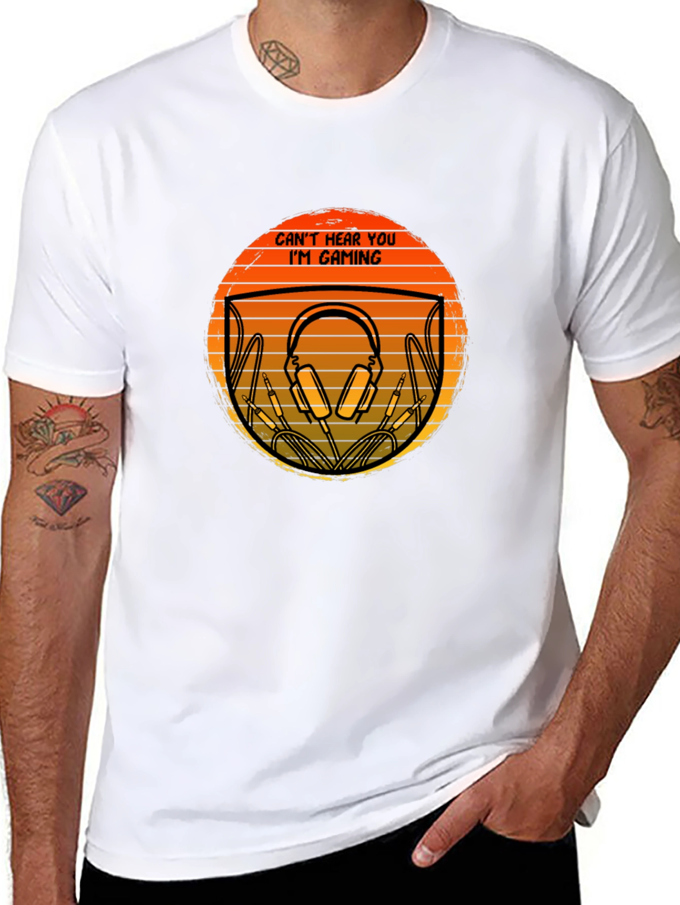 Gamer T-Shirt - Cant Hear You Im Gaming