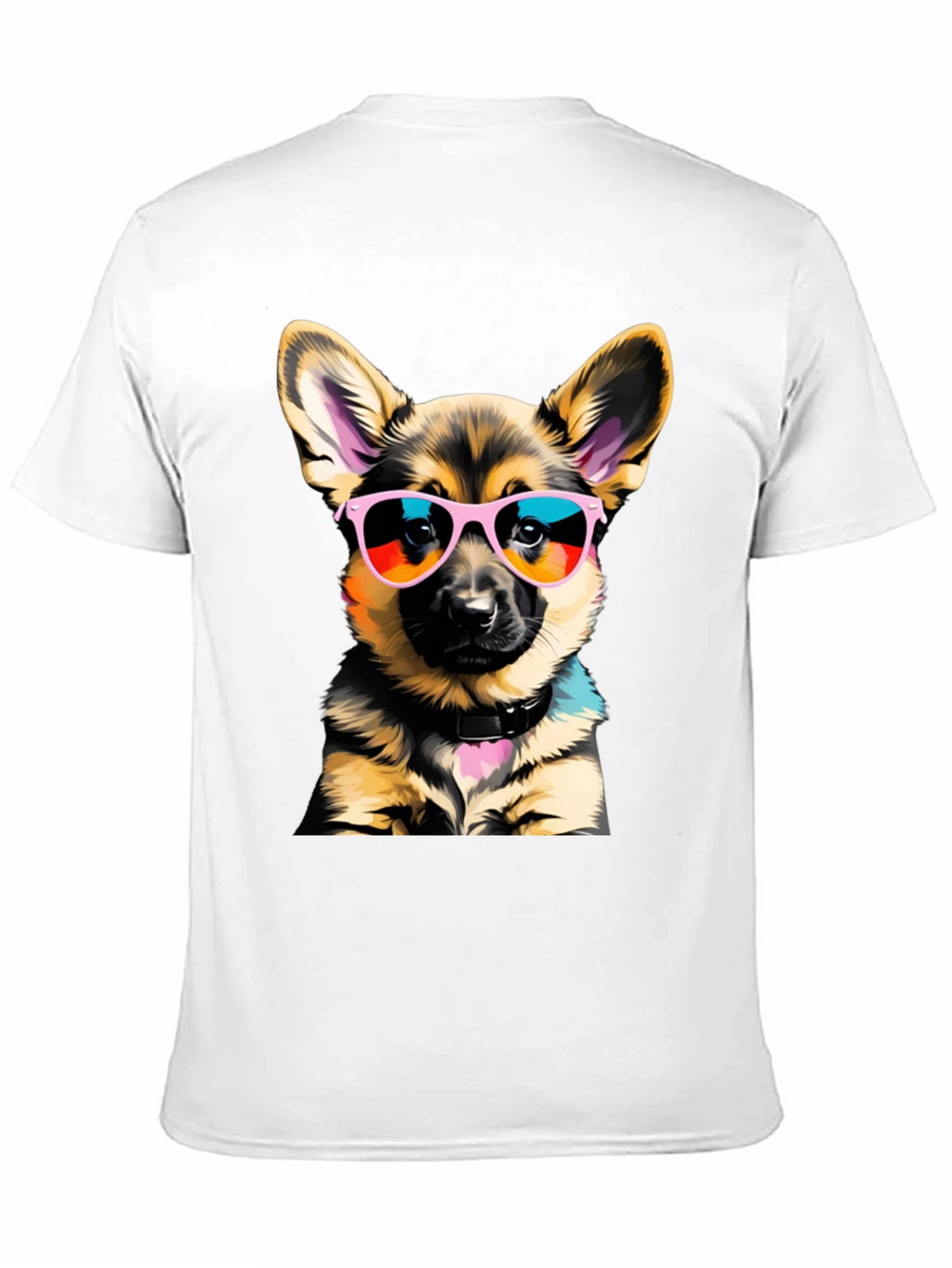 Cool Dog T-Shirt: German Shepherd Puppy in Shades