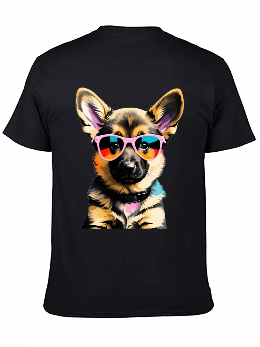 Cool Dog T-Shirt: German Shepherd Puppy in Shades