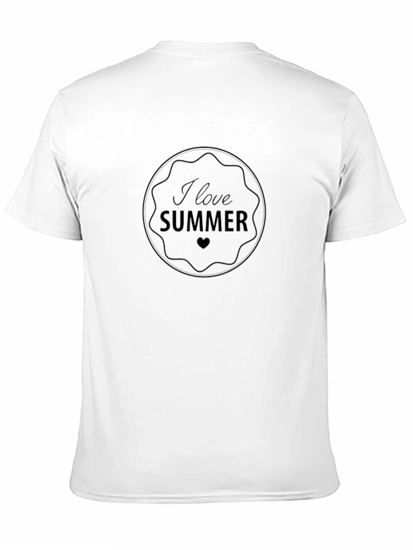 I Love Summer Graphic Tee - Black
