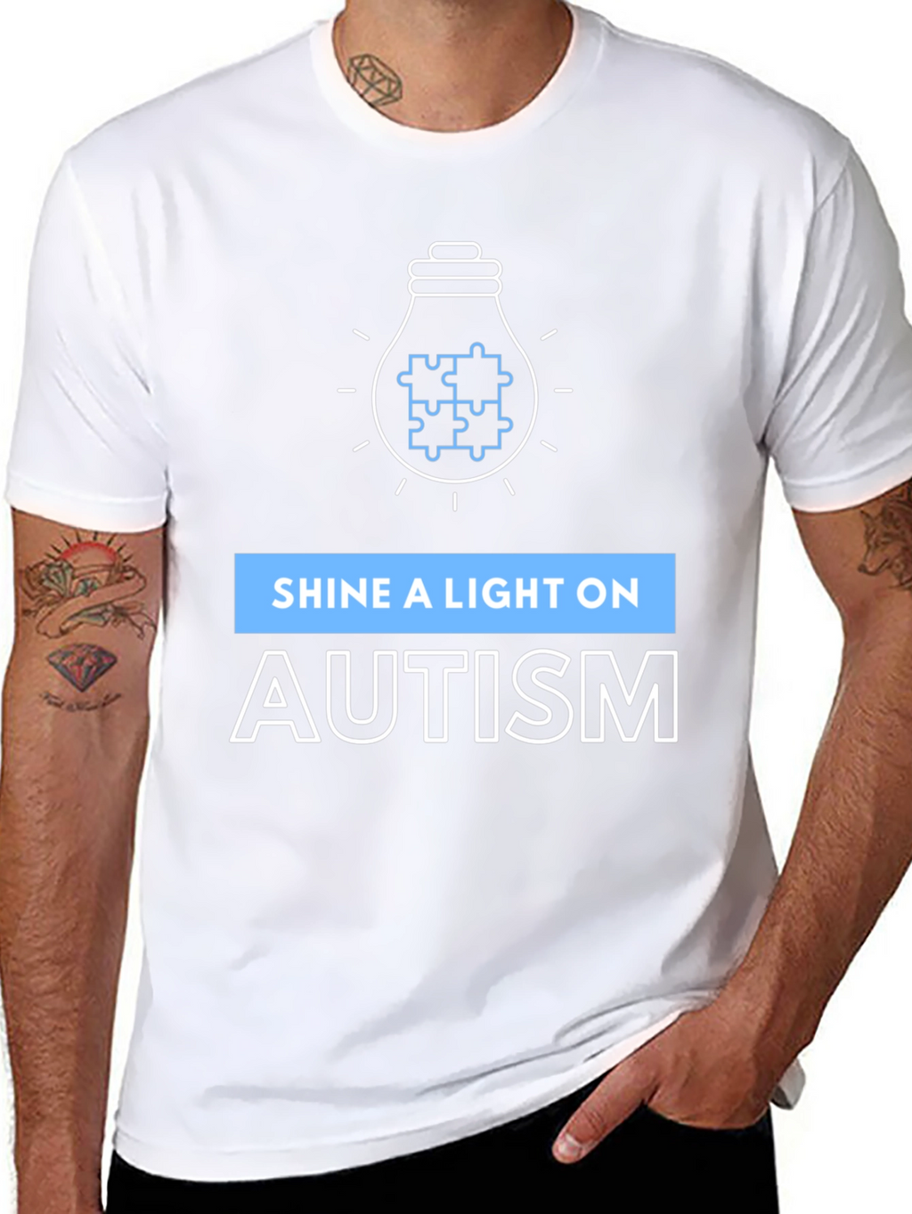 Autism Awareness T-Shirt - Shine A Light