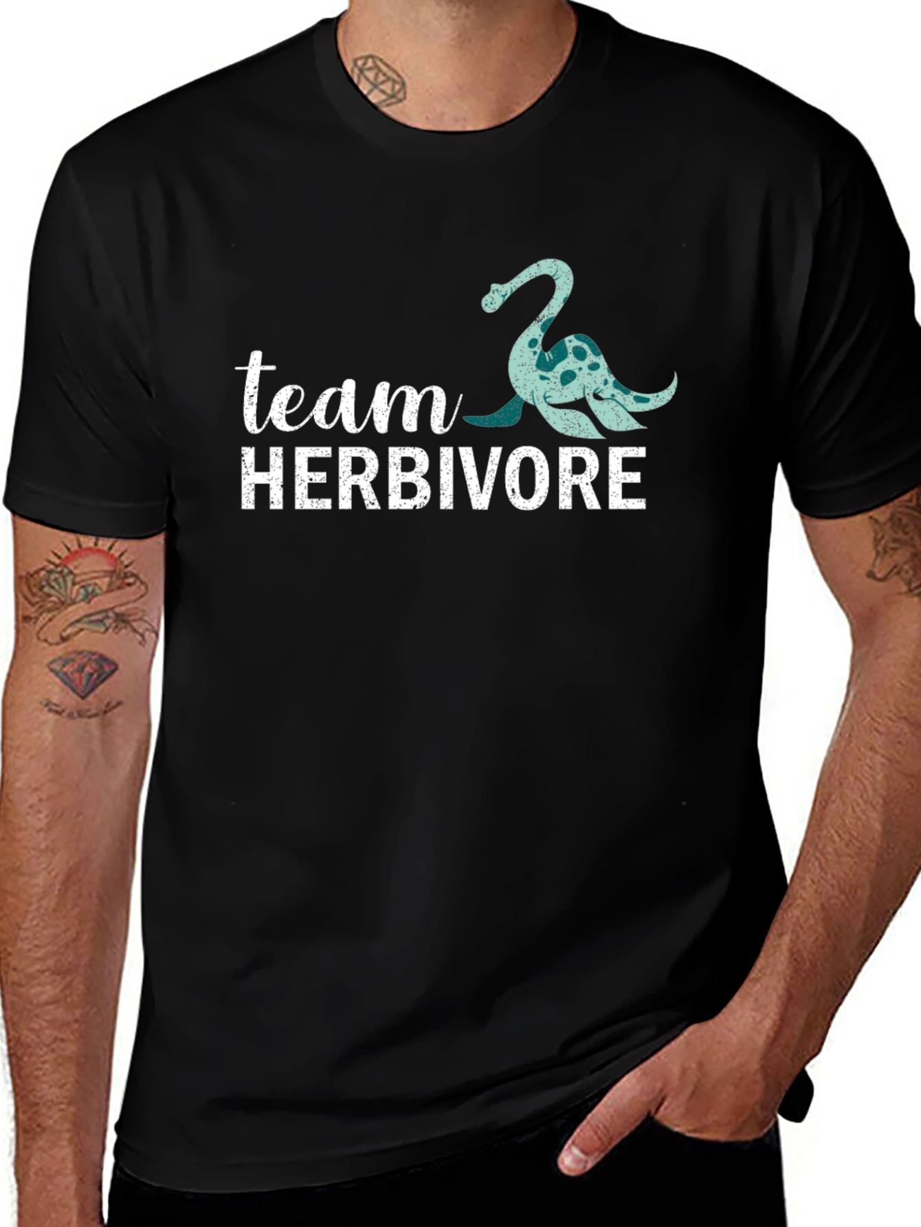 Team Herbivore T-Shirt - Dinosaur Graphic Tee