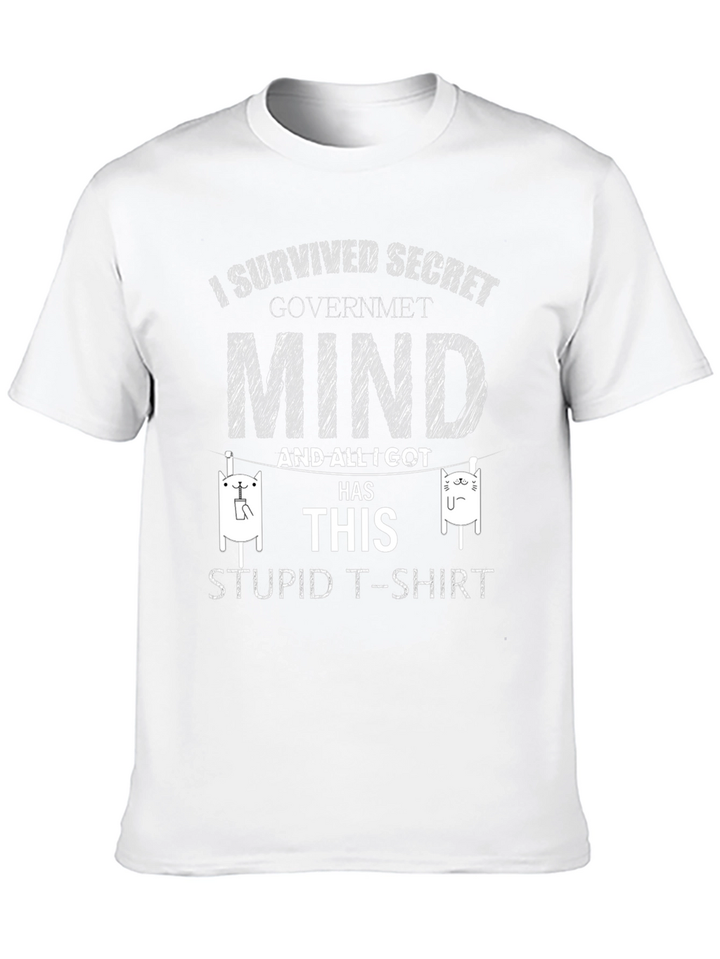 Secret Government Mind Survivor Novelty T-Shirt