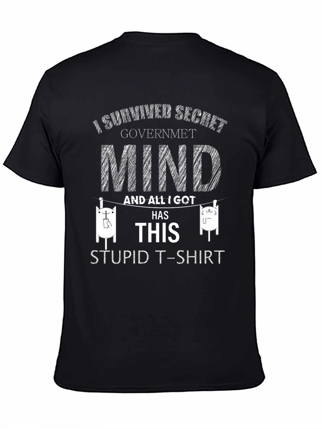 Secret Government Mind Survivor Novelty T-Shirt