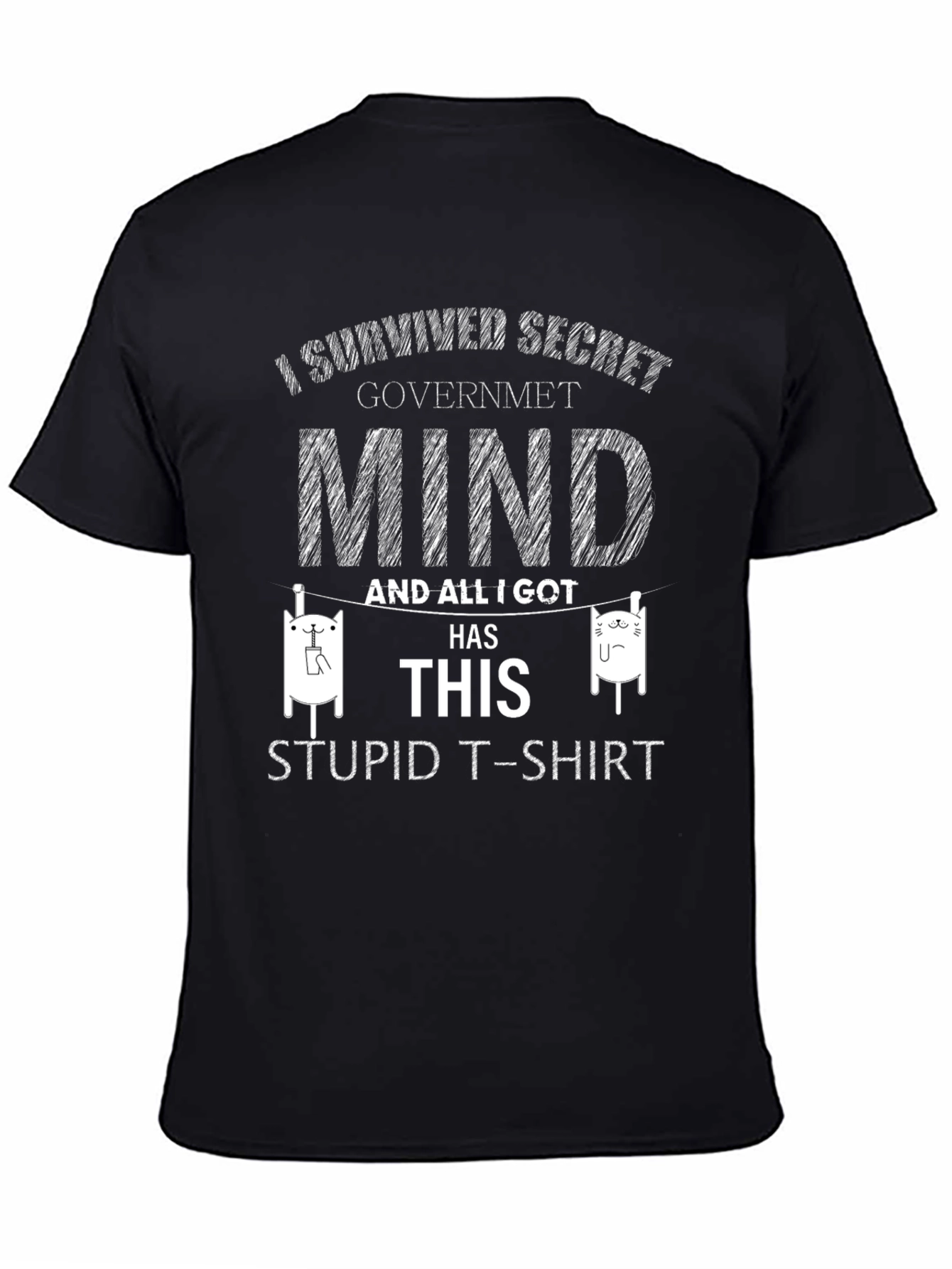 Secret Government Mind Survivor Novelty T-Shirt