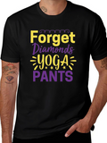 Forget Diamonds Yoga Pants Graphic Tee