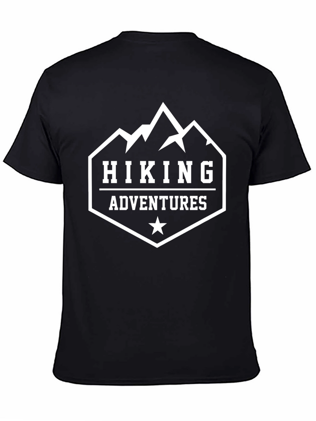 Hiking Adventures Black Graphic T-Shirt