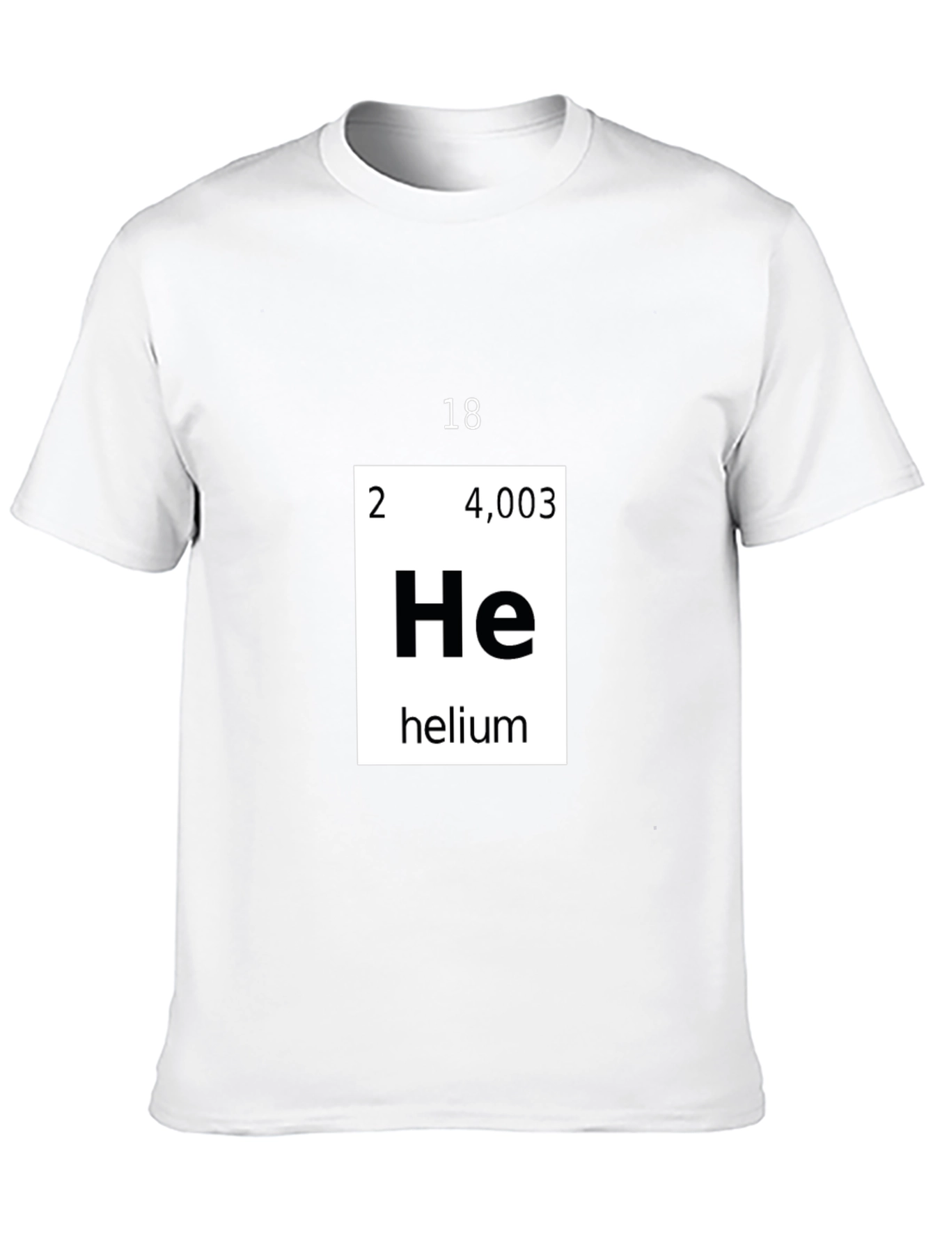 Helium Periodic Table T-Shirt Chemistry Tee