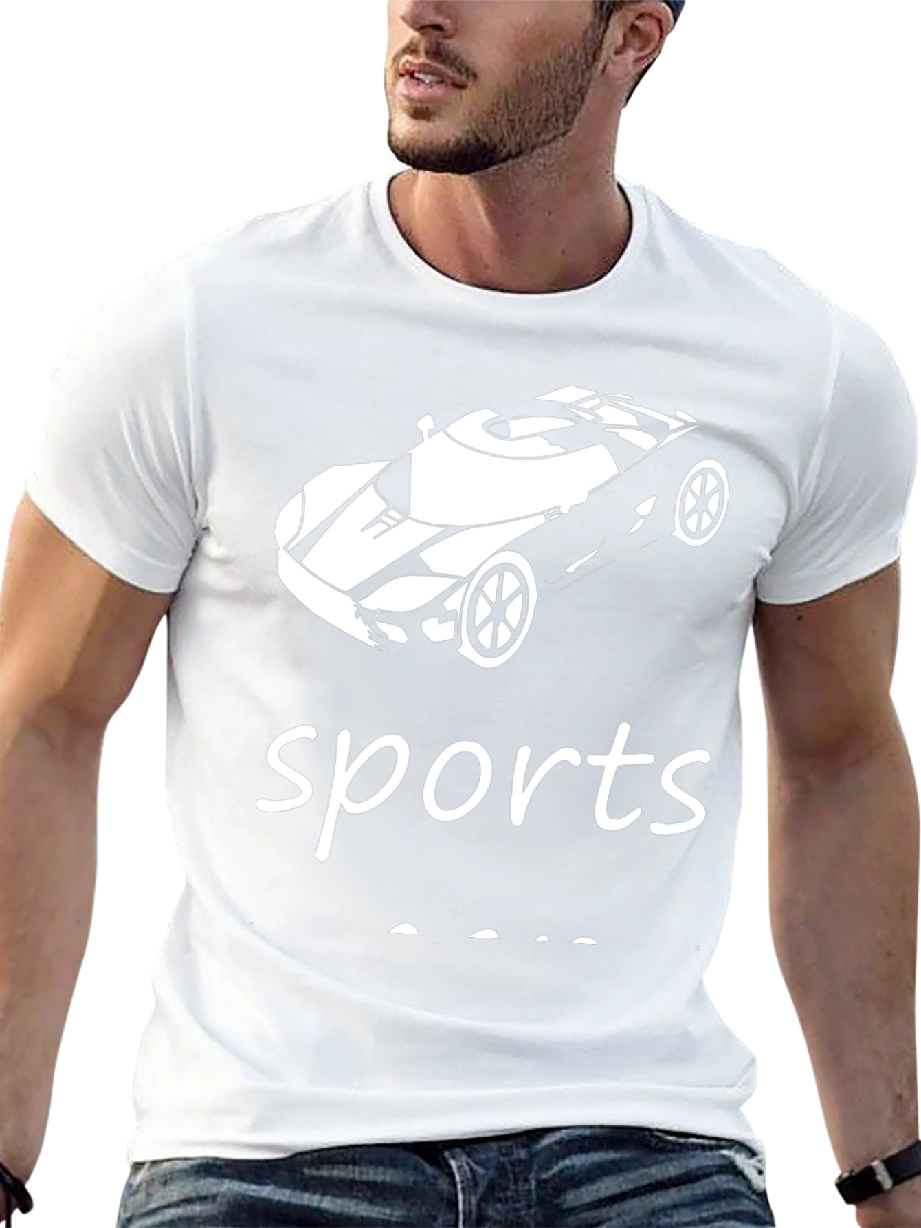Sports Car T-Shirt - Black Graphic Tee