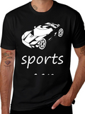 Sports Car T-Shirt - Black Graphic Tee