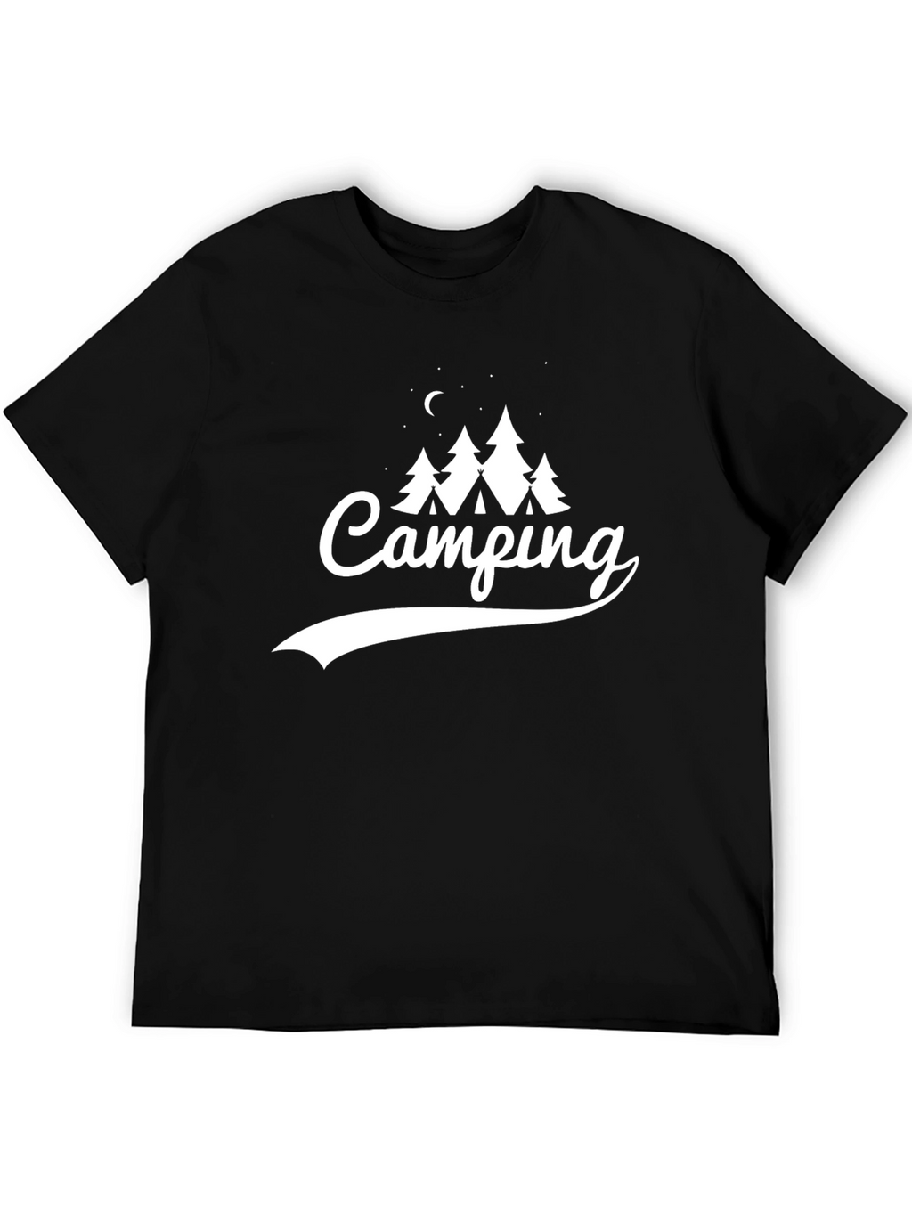 Camping Adventure T-Shirt - Black