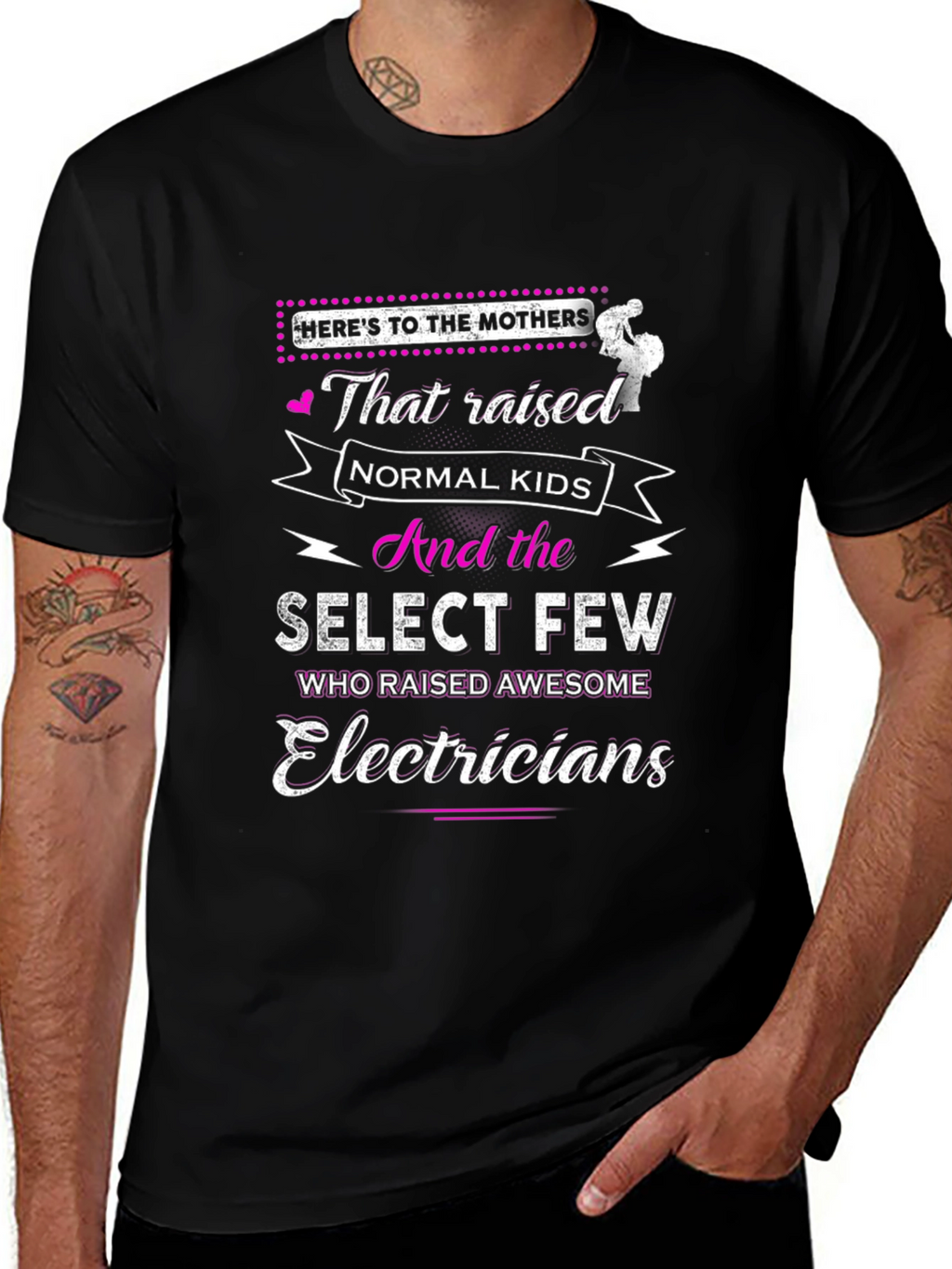 Electricians Mothers T-Shirt