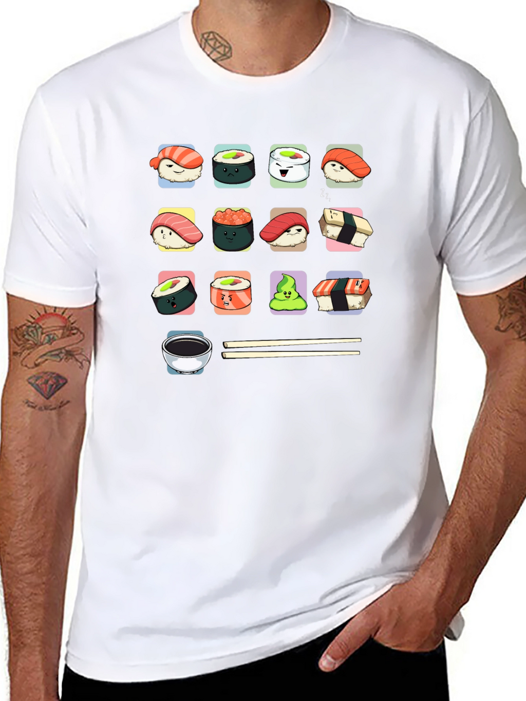 Sushi Lover T-Shirt - Cute Kawaii Design